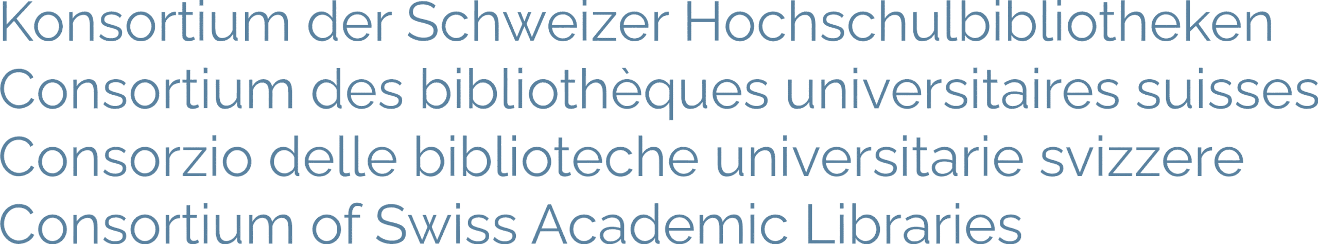 Consortium of Swiss Academic Libraries